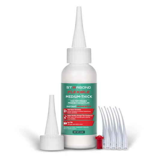 2oz Starbond Flexible Medium-Thick Cyanoacrylate (CA) - Super Glue (Heavy-Medium)
