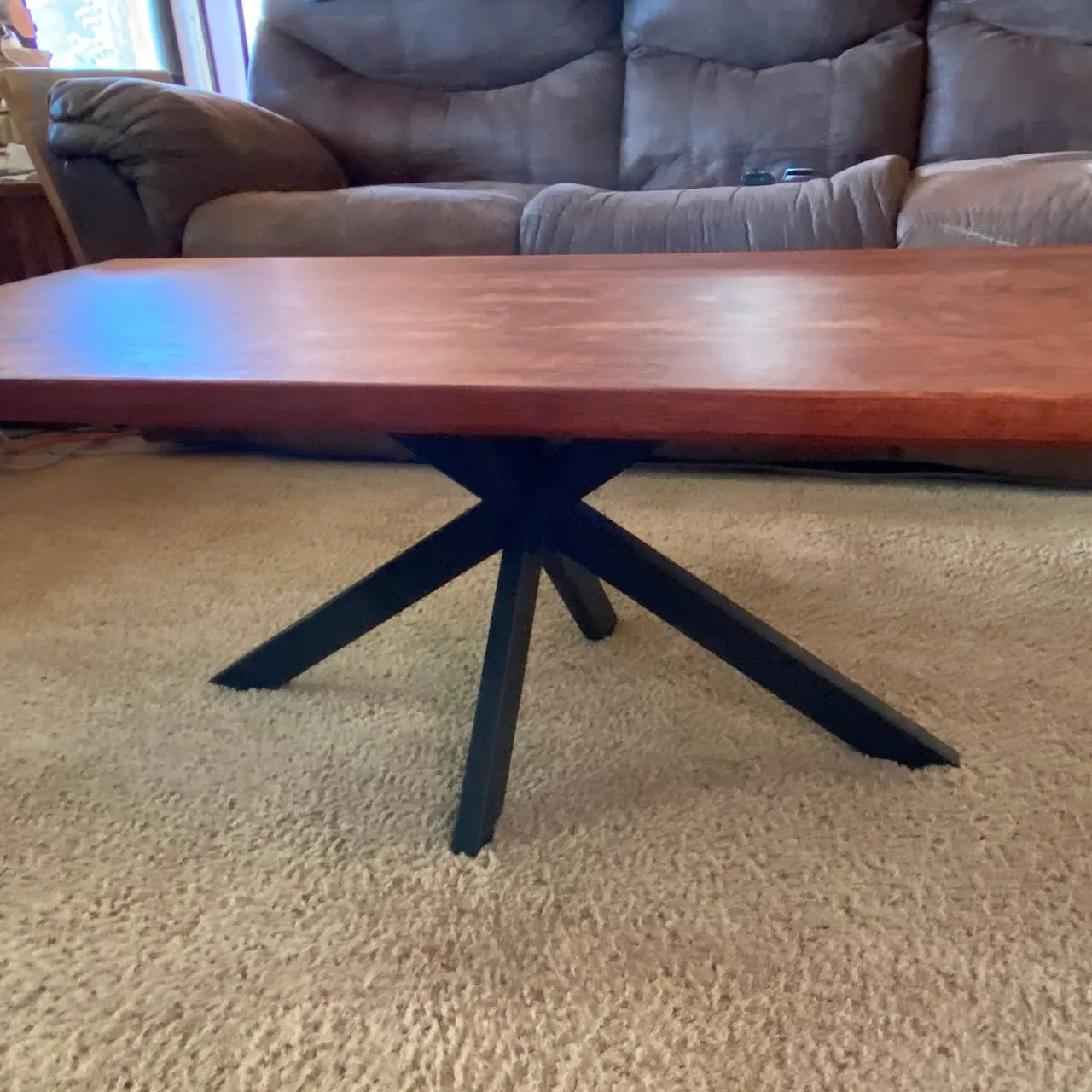 African Bubinga Coffee Table