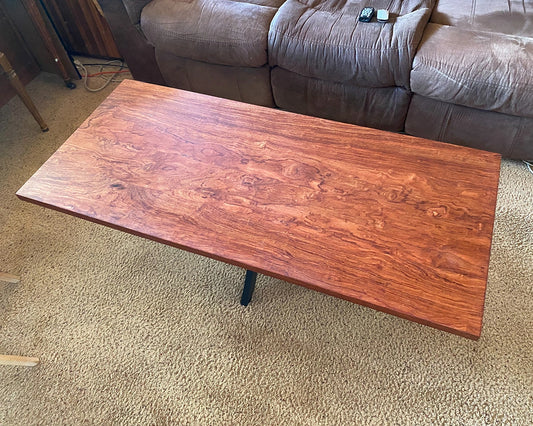 African Bubinga Coffee Table
